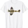 Spitfire Aircraft T Shirt Vintage Washed Stretched Breathable Casual Homme Comfortable Designer Clothes Unisex Streetwear