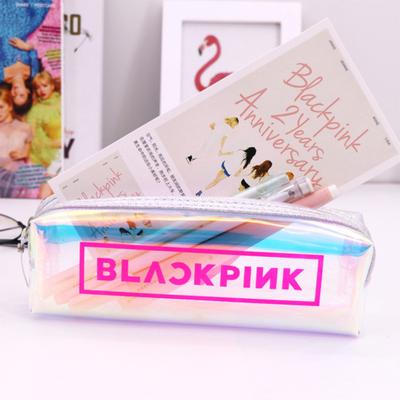 Stilvolle Wasserdichte Federtasche mit Blackpink-Aufdruck zur Aufbewahrung von Schreibwaren
