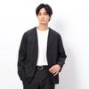 Comme Ca Ism Stretch Collarless Size Suitable for Denim-Like Jacket, Black, M, 47-25JM12-205, Co-ordination