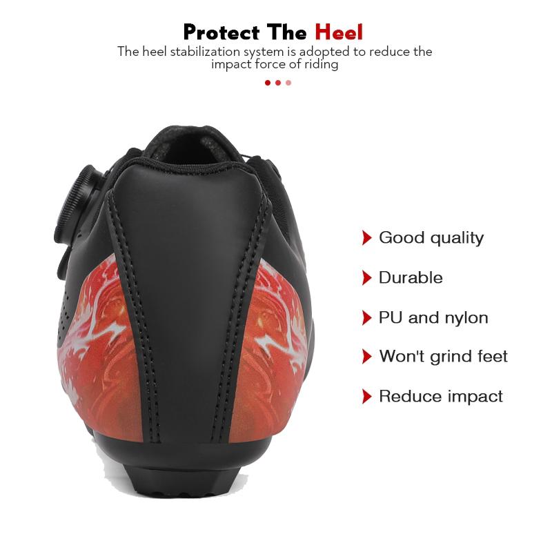 Professioanal Road Cycling Sneaker Rubber Bike Shoes SPD MTB Sole Flat Racing Speed Trail Mountain Bicycle Footwear Pedal Sport