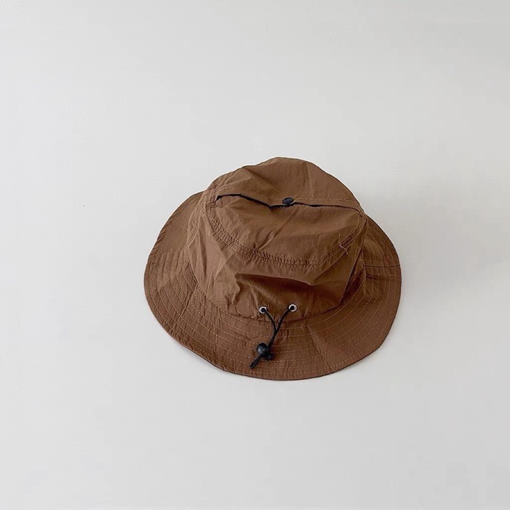 Kids Solid Quick Dry Bucket Hat Spring Summer Wide Brim Sun Protection Foldable Candy Outdoor Fishing Cap