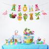 Theme Party Decoration Layout Banner Pulling Flag Disposable Size Power Strip Background Cloth