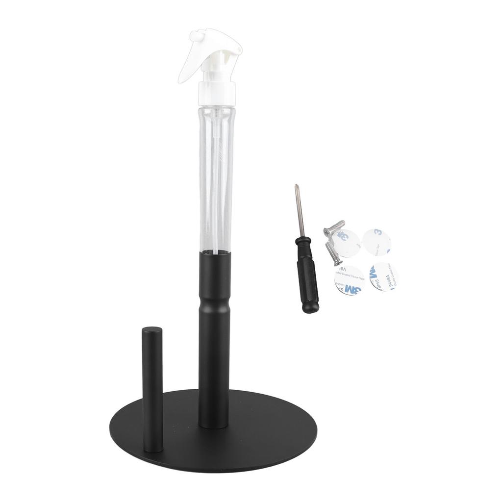 Paper Towel Holder Spray Bottle Standing Paper Tissue Roll Rack for Kitchen Bathroom