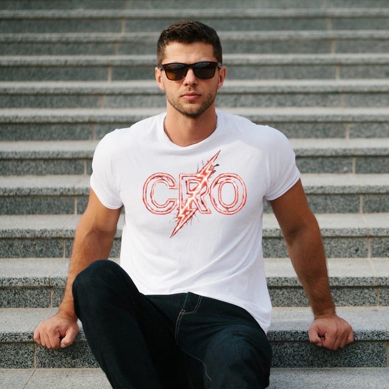 Croatian CRO Lightning Bolt T-Shirt, Croatia Pride Shirt, Minimalist Graphic Tee S