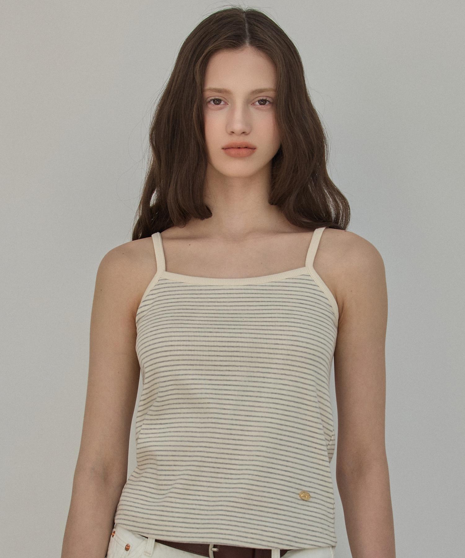 Eliotti Stripe Sleeveless Top_3Color Melange/Free