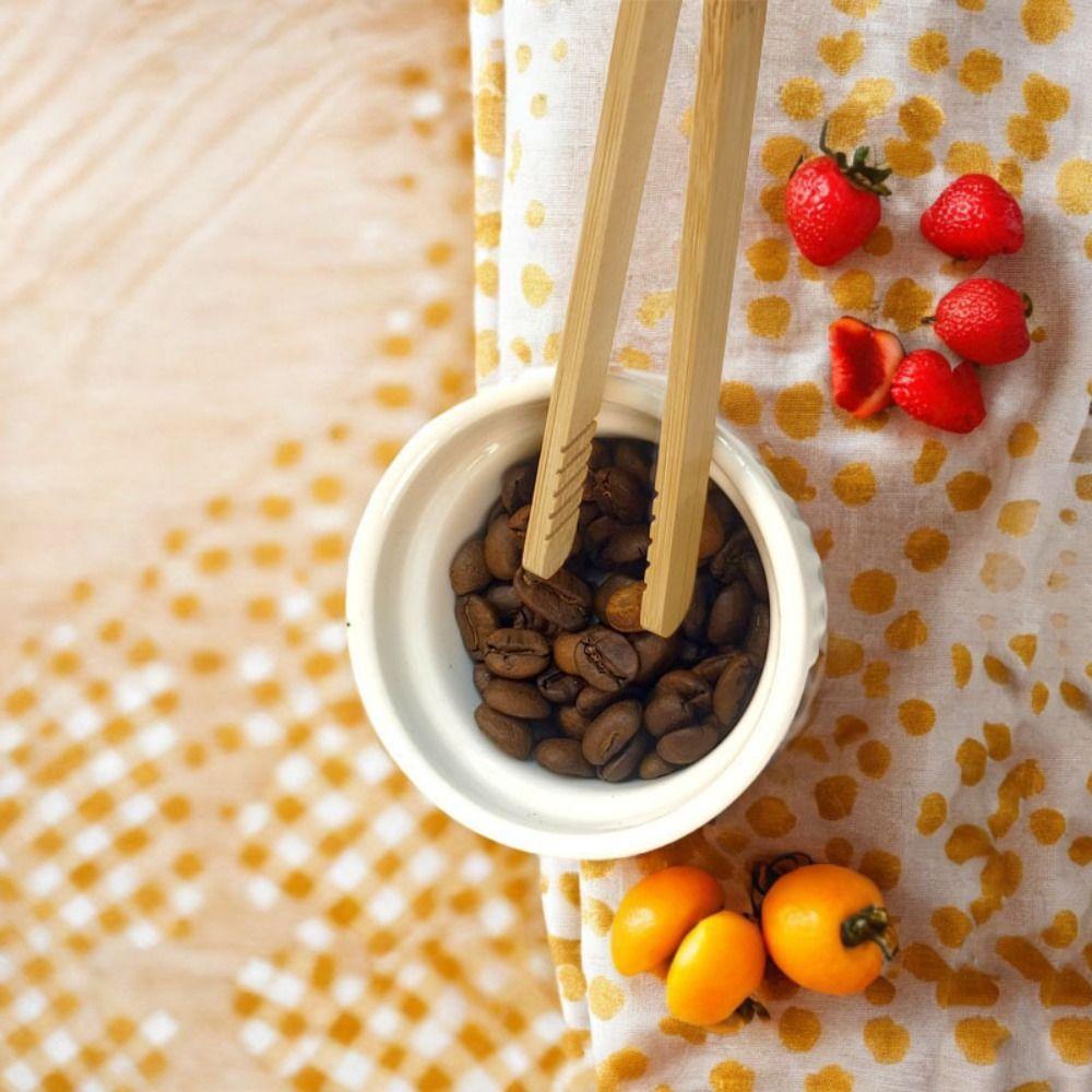 Anti-scalding Magnetic Bamboo Toast Tong Square-headed BBQ Tong Cake Dessert Tong Salad Steak