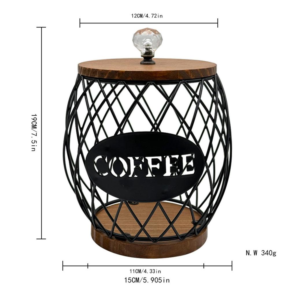 Coffee Pod Holder Large Capacity Coffee Capsule Basket for Hotel Cafe Family