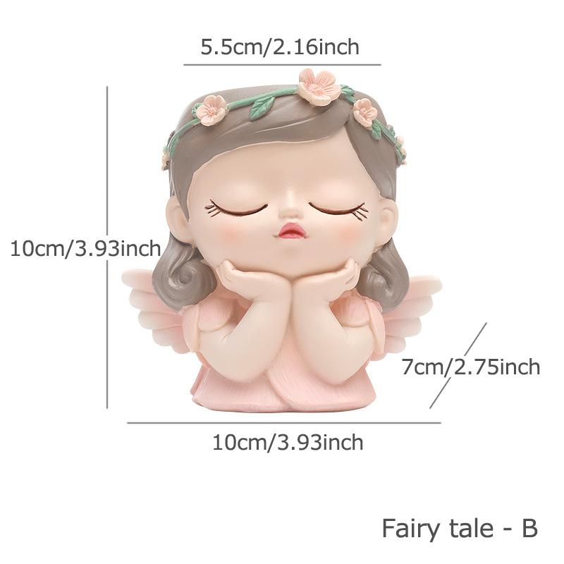 Cute Girl Flower Pot for Succulents, Decorative Planters Girls Portrait Garden Pots for Home Decor Desktop Ornamentpotsforplants