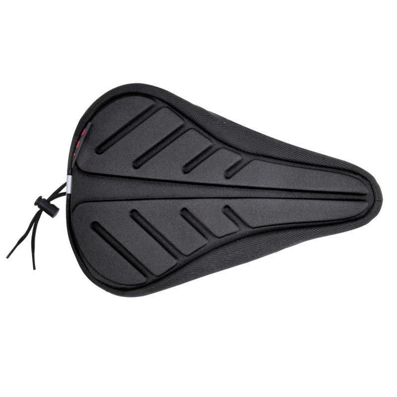 

Bicycle seat cushion, bicycle seat cushion cover, soft thickened silicone seat cover, general cycling equipment XS чёрный