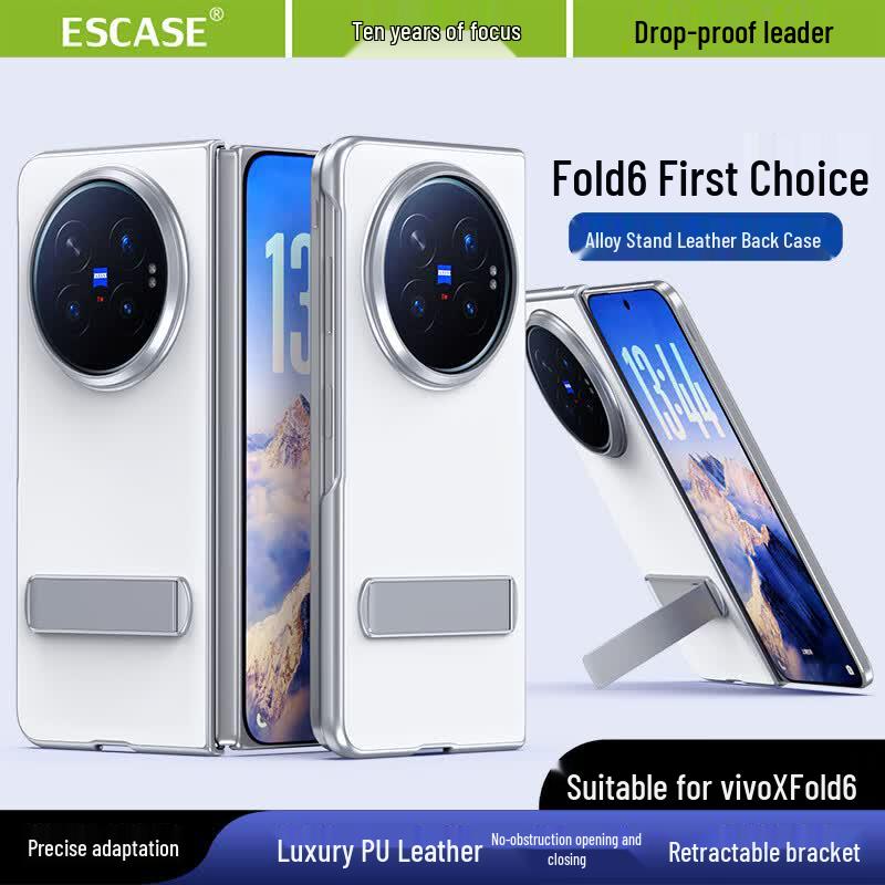 Кожаный чехол-подставка ESCASES для Vivo X Fold6