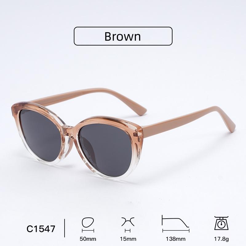 

Polarized Kids Sunglasses Cat Eye TR90 Gradient Sun Glasses for Boys Girls 2026 Fashion UV400 Protection Children Eyewear 6-12Y коричневый