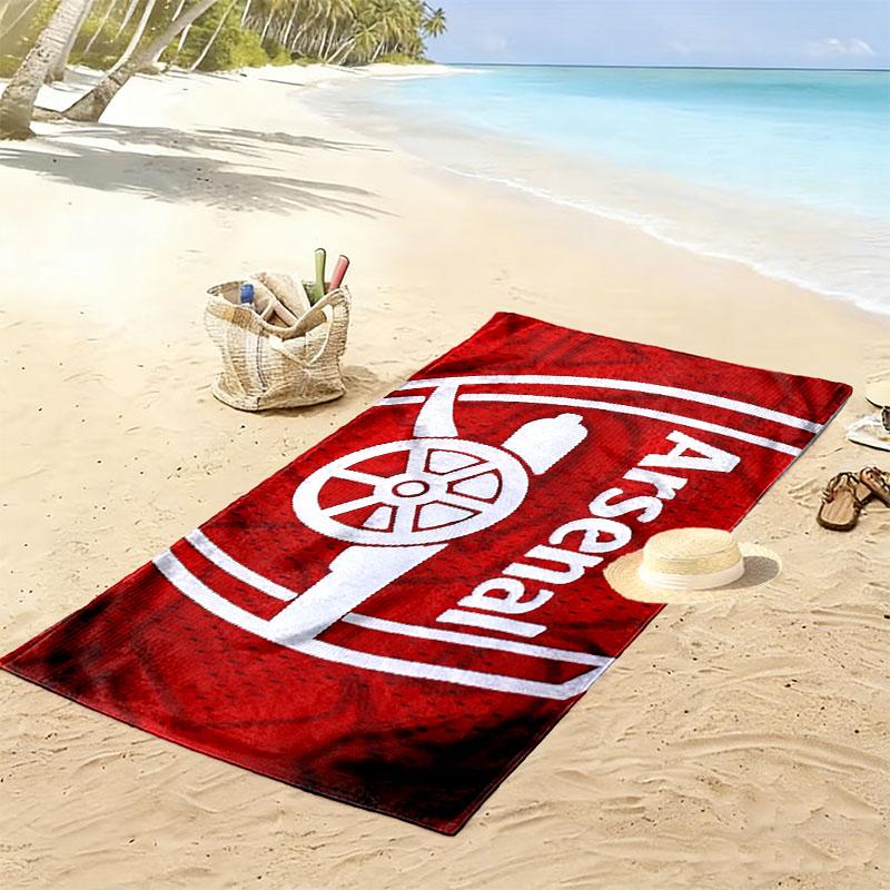 Arsenal Print Beach Towel, Large Soft Quick Dry Towel for Beach Camping Swimming