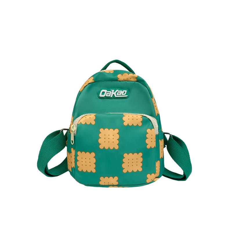 Fashionable Geometric Print Kids Backpack Lightweight Nylon Travel Bag For School