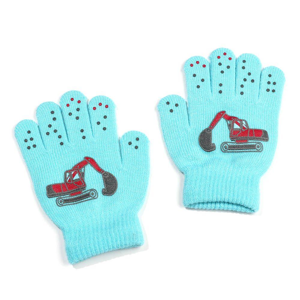 Winter Non-slip Soft Knitted Mittens Thick Warm Kids Gloves Cute Cartoon