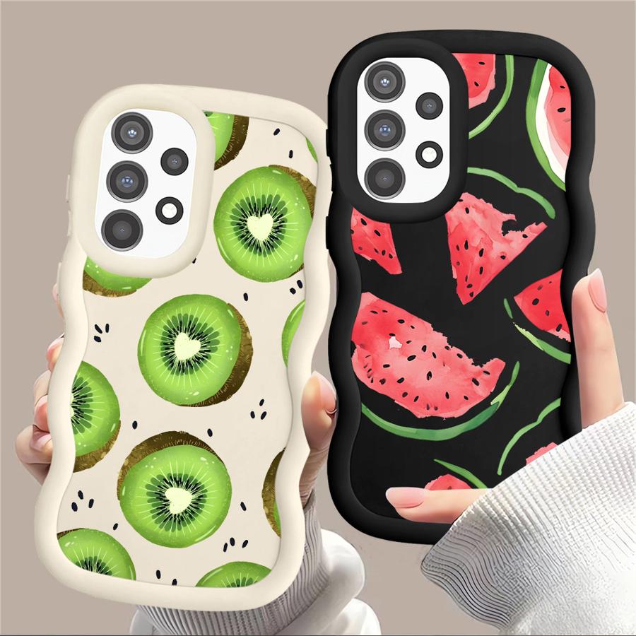 Case for Samsung Galaxy A52 A55 A06 A50 A02s A30 A51 A73 A20 A05 A03 A04 Soft Phone Cover Fruit Watermelon Kiwifruit