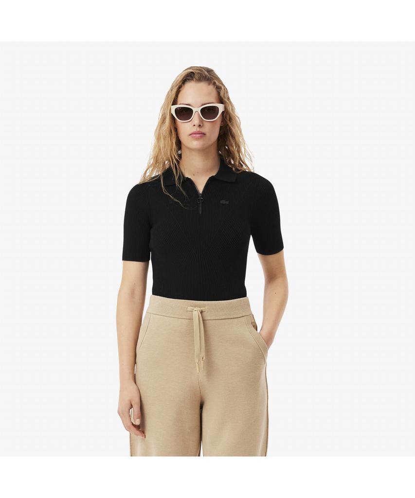 Lacoste Women'S Slim Fit 3D Half-Zip Sweater Af2572-55G 031