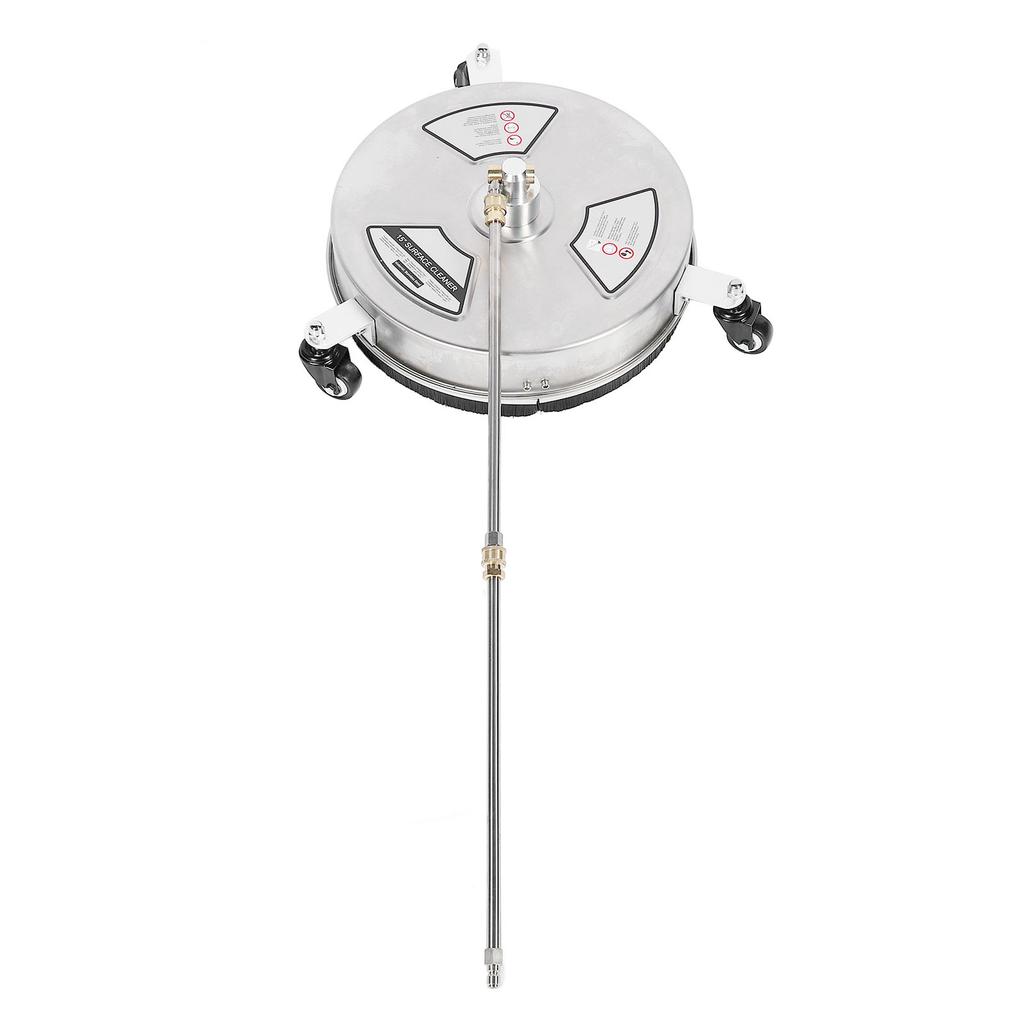 15-calowy czyścik do powierzchni myjki ciśnieniowej Maksymalne ciśnienie 4000 PSI Złącze 1/4 cala Stal nierdzewna