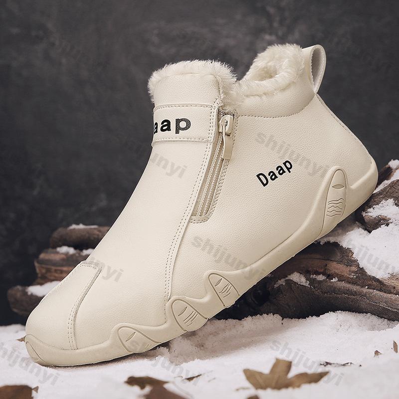 2025 Winter New Casual Shoes for Men Designer Light Slip on Walking Shoes Zipper Comfortable Formal Dress Flats Driving Moccasin