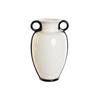 Modern Ceramic Vase - Home ESPRIT - Two-tone - 16x15x26 Cm - Multicoloured - Trumpet Shape - Casual Style