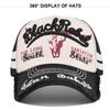 Kpop Fashion Streetwear Mesh Baseball Cap For Men Women High Quality Letter Embroidery Adjustable Washed Cotton Hip Hop Snap Hat