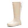 Women's Medium and High Rain Shoes Waterproof, Non-slip and Warm Rain Boots Fishing Work Four-season Boots Takeaway Rubber Shoes Water Boots