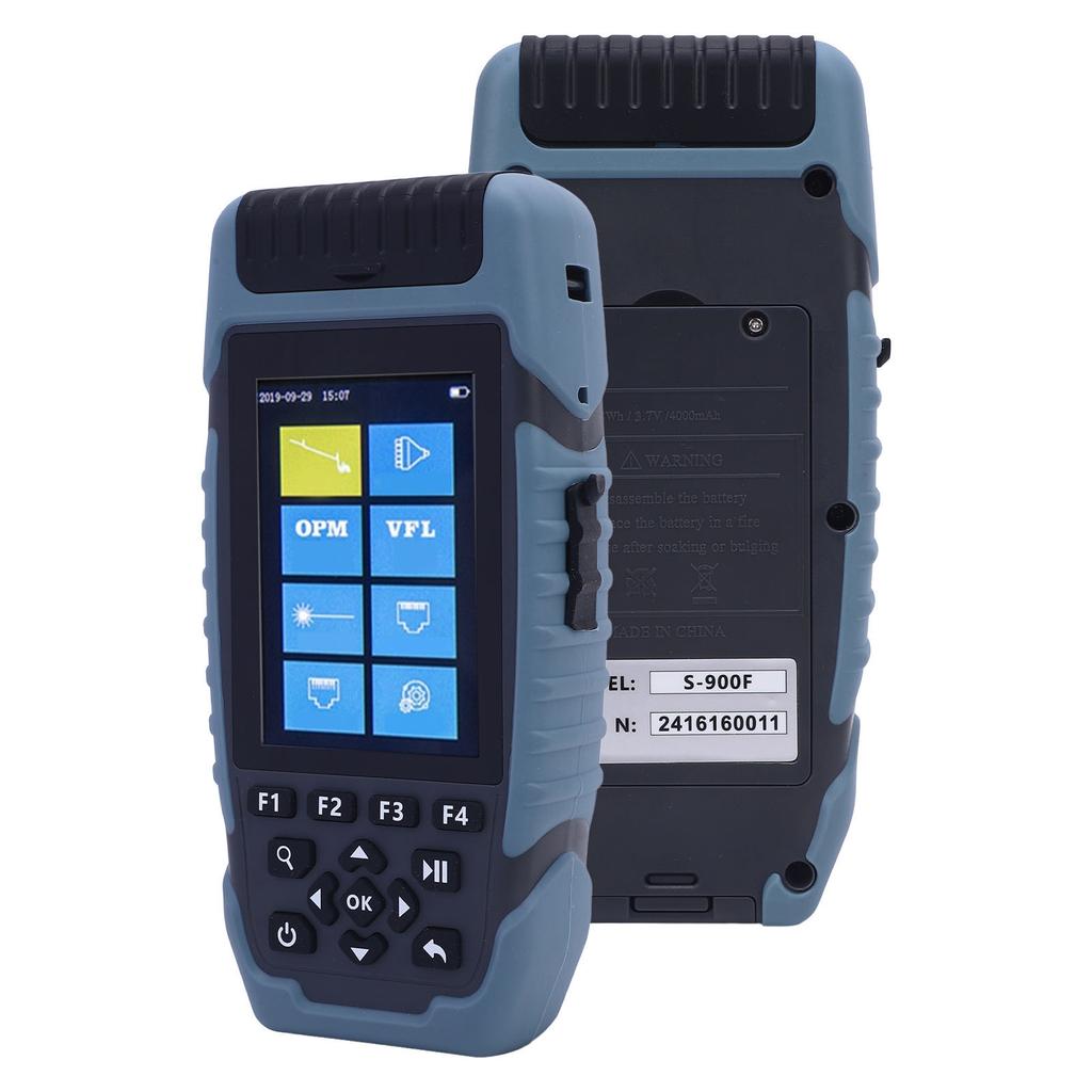 S-900F OTDR Fiber Optic Tester 3.5in Color LCD Touchscreen 1310nm OPM OLS RJ45 Test OTDR Tester Optical Time Domain Reflectomete