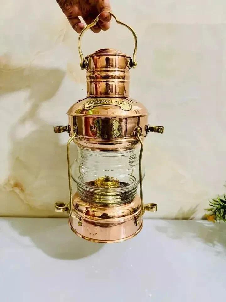 

Вінтажний мідний гасник для кемпінгу, піших походів, трекінгу, мідна масляна лампа золотий