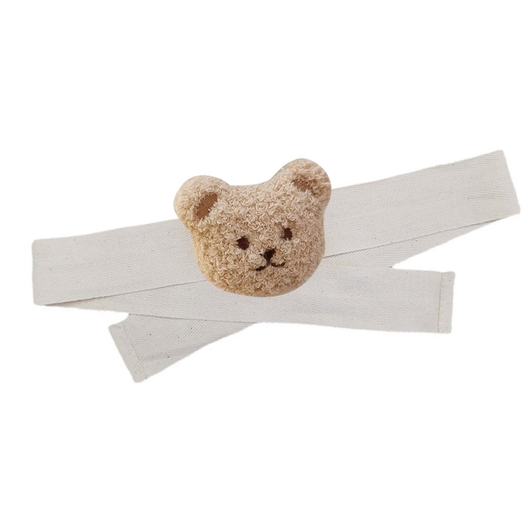 Vorhang Raffhalter Bestickter Bärenkopf Vorhangband Halter Seil Kinderzimmer Dekoration Milchtee Farbe Bär