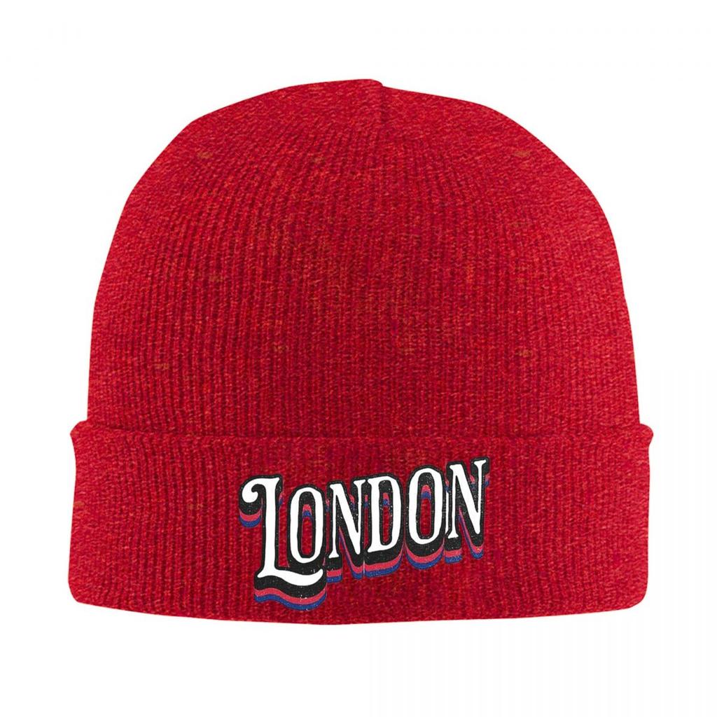 London UK England Warm Knitted Cap Hip Hop Bonnet Hat Autumn Winter Outdoor Beanies Hats for Men Women Adult
