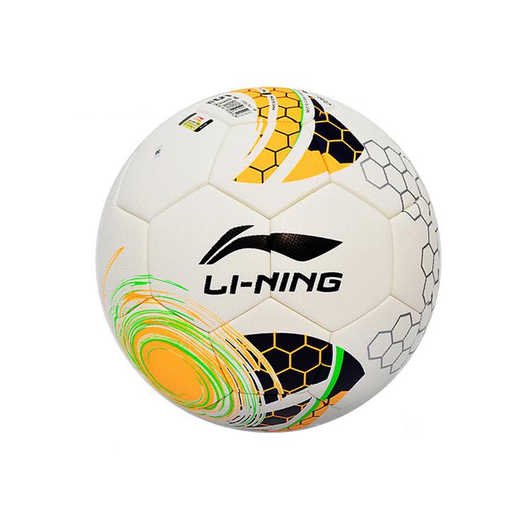 Li Ning Size 5 Soccer Ball Pu Seamless Thermal bonding Unisex White/Neon Orange LFQK579-1 Size 5 Ball