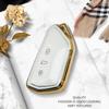 Luxurious Golden Edge Remote Key Case Full Cover For Volkswagen VW Golf 8 Mk8 For Skoda Octavia A8 For Seat Leon Car