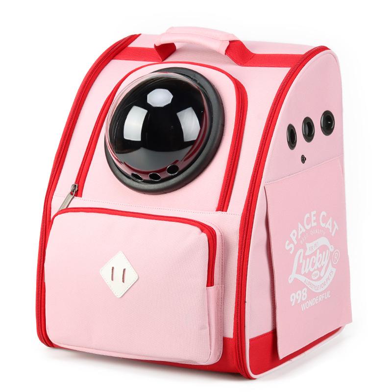 

Рюкзак для домашних животных с двумя плечами, большая сумка для собак и кошек, выходная портативная летняя дышащая сумка