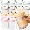 430ML Breakfast Cups with Lid Spoon Oats Container Overnight Oatmeal Cup Set Leakproof Glass Salad Cup