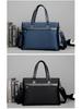 Men's Waterproof Oxford Conference Crossbody Briefcase