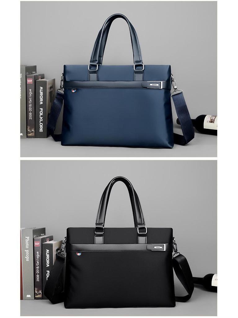 Men's Waterproof Oxford Conference Crossbody Briefcase