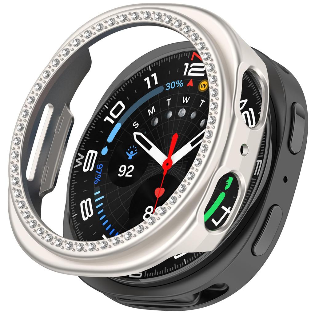 Diamond Case for Samsung Galaxy Watch 8 40mm Hollow Protector Shell smartwatch Accessories for galaxy watch 8 44mm Bumper Cover