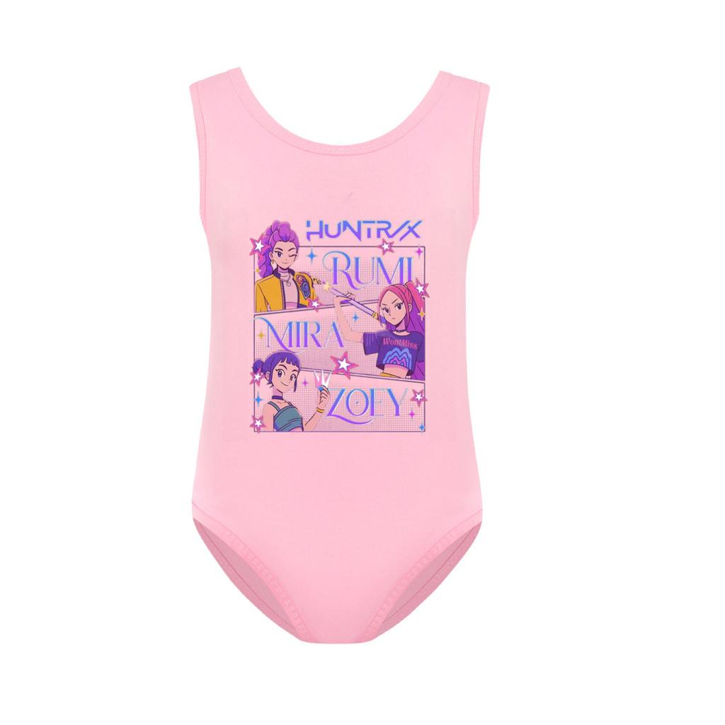 5021 Kids Girls Rumi Mira Zoey Print Swimsuit Swimming One-piece Bodysuit Swimwear