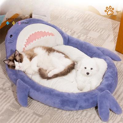 Neu Niedlichen Hai Isomatte Bett Hundenest Katzennest Bequem Herbst und Winter Warm Verdickt Haustiernest