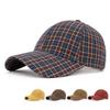 British Plaid Men Baseball Cap Women's Spring Autumn Sun Hat