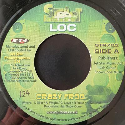 7inch Record LOC, WASP NEST CREW - Crazy  Frog STR705 Street Tuff Rec Jamaica Reggae, Ska & Dub Used