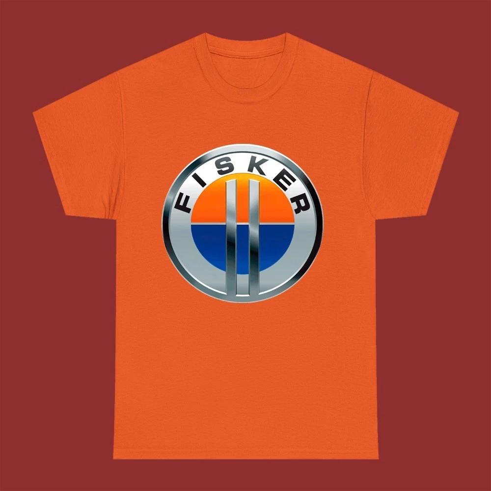 Fisker Car Men s Orange Size S-5XL XL