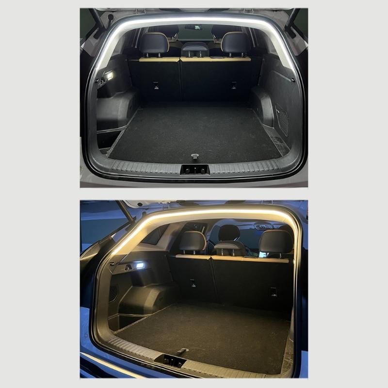 Waterproof LED Light Strips for Vehicle Trunk Flexible Design Easy Plug in Install Universal Fit Enhances Driving Safety