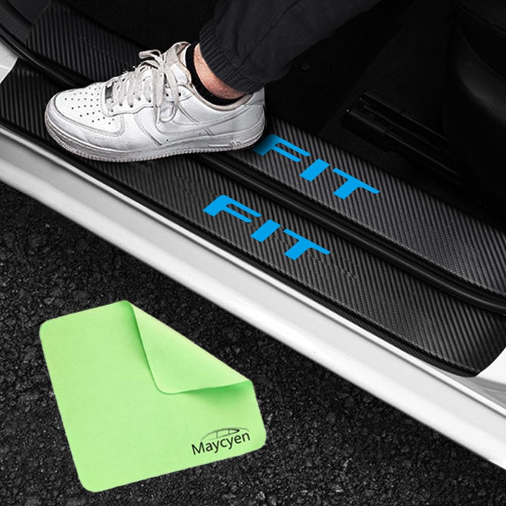 

Maycyen Honda Dedicated Car Side Step Guard Side Step Scuff Plate Door Guard Sticker fit чёрный