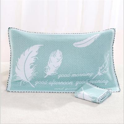 Three-layer Gauze Cotton Pillow Towel, Soft Absorbent Cover, Four Seasons, Home Use, 52x78