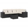 VidaXL Garden Lounge Set with Cushions 6 Pcs, Patio Sofas, Patio Furniture Set, Outdoor Furniture, Black 3254873