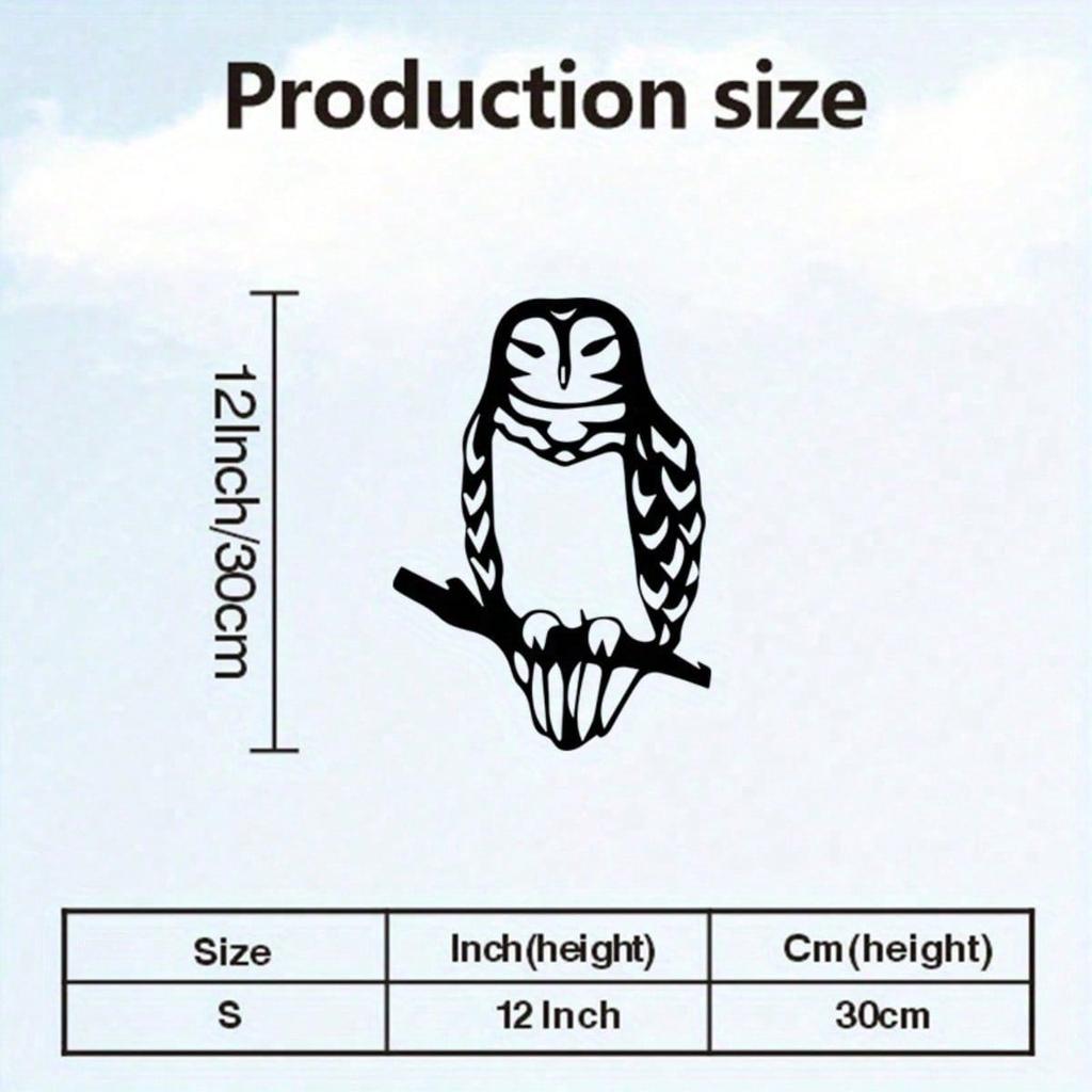 Wrought Iron Garden Owl Decor
