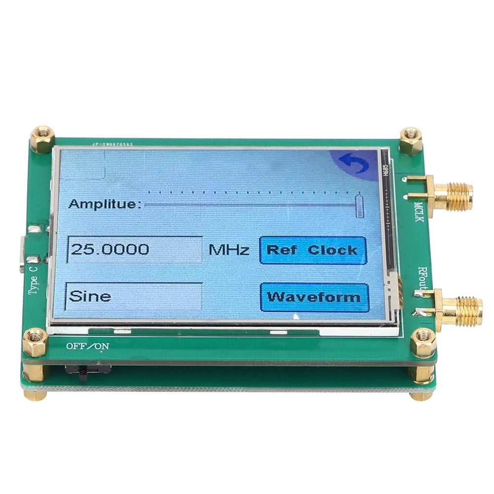 AD9833 TFT Full Touch Screen Signal Generator DDS Source Dot Frequency for Sine  Triangle  Square