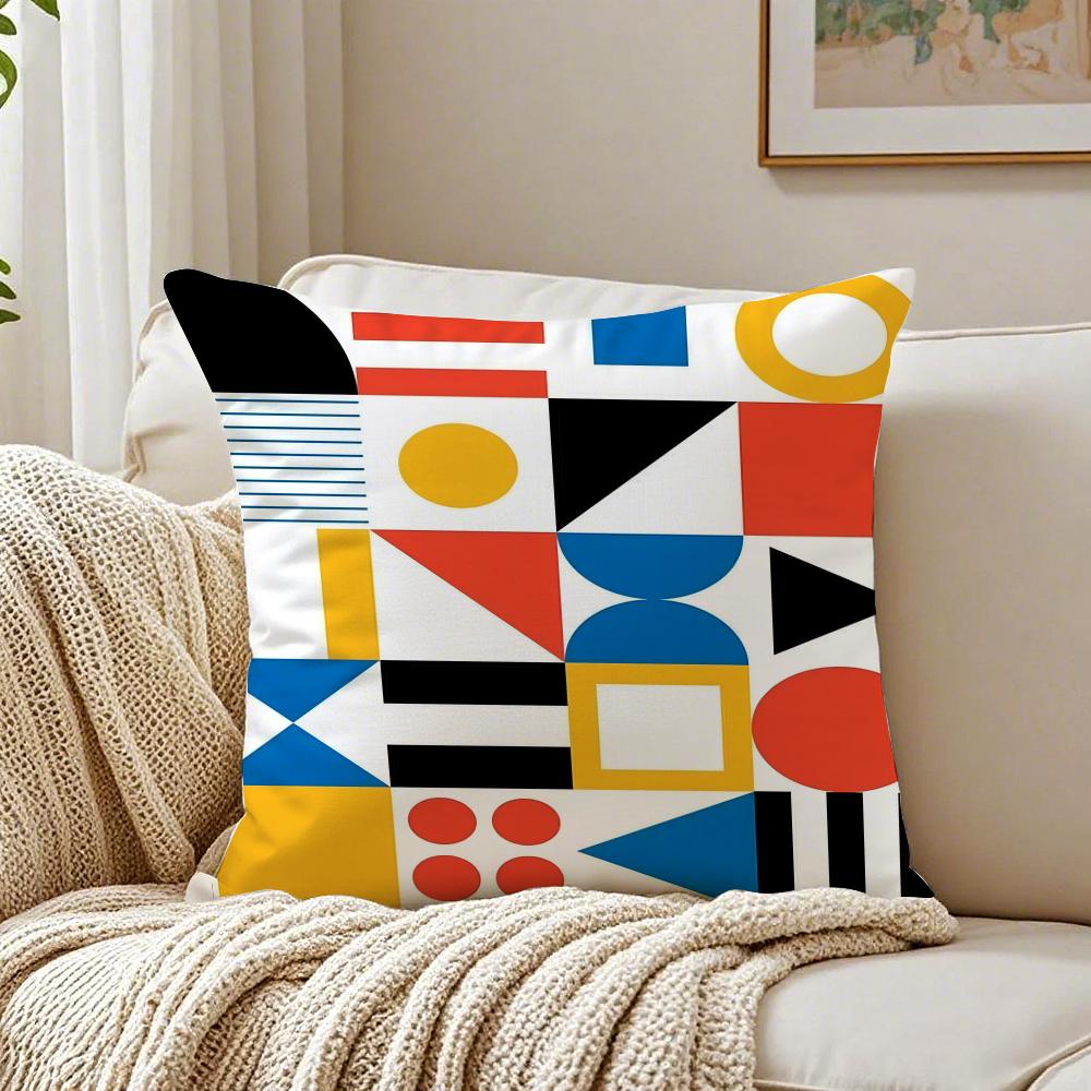 Famous Modern Minimal Design Style BBauhaus Cushion Cover Pillowcase Antidustmite Living Room Sofa Decor Cushion Room
