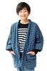 Tayutaf Hanten Made In Arrow Feather Size M Children's (Fleece Jacket), Japan, Kurume, Stylish, Winter, Cute, Kids', Pattern, Blue, (Ages 9-11)