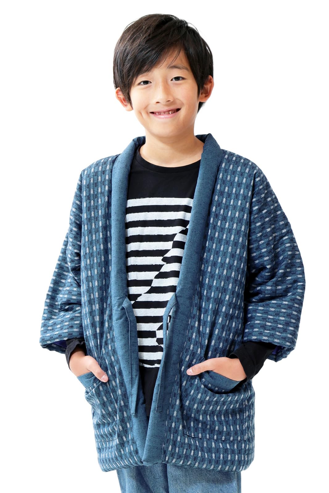 

Тайутаф Хантэн Сделано в Arrow Feather Размер M Детский (Флисовая жилетка), Япония, Куруме, Стильный, Зимний, Милый, Детский, Узор, Синий, (Возраст 9-11 лет) синий